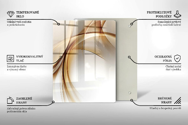 Cutting board Spring pink flowers