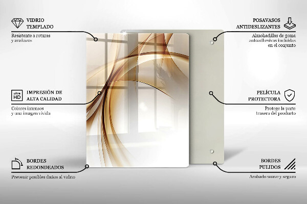 Cutting board Spring pink flowers