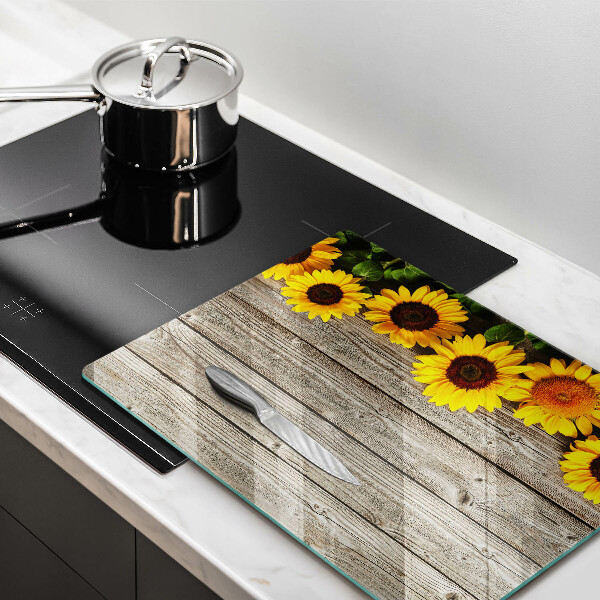 Cutting board Sunflowers on the boards