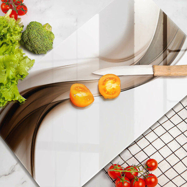 Cutting board Abstraction brown lines