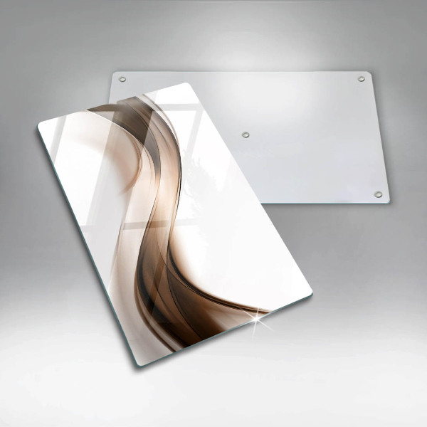 Cutting board Abstraction brown lines