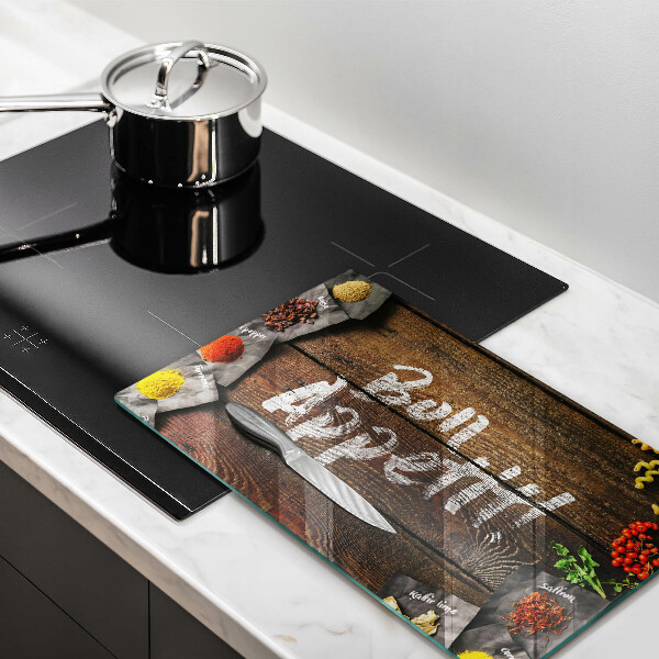 Chopping board Boards inscription Bon Appetit