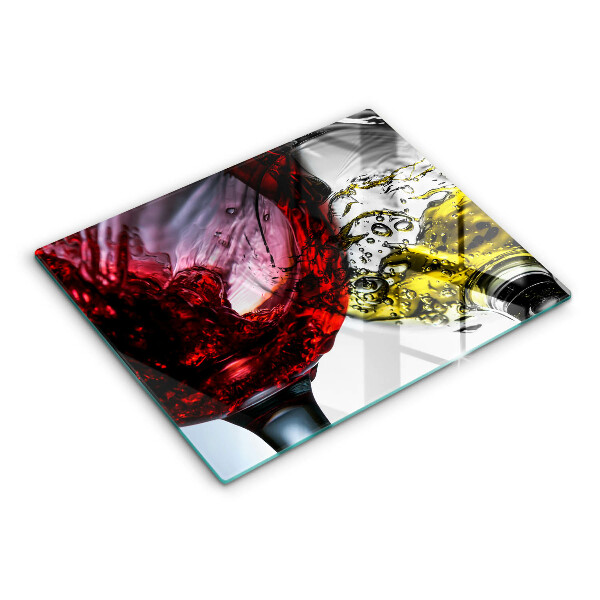 Chopping board Wine glasses