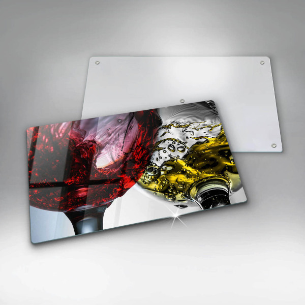 Chopping board Wine glasses