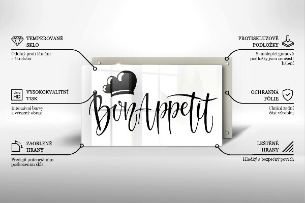 Chopping board The inscription Bon Appetit