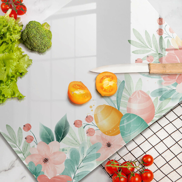 Chopping board Easter eggs