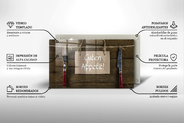 Chopping board GUTEN APETIT inscription boards