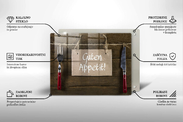 Chopping board GUTEN APETIT inscription boards