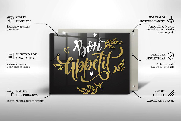 Chopping board The inscription Bon Appetit