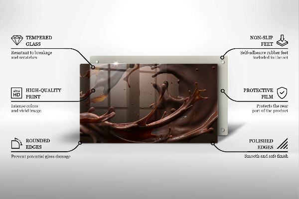 Chopping board Liquid chocolate