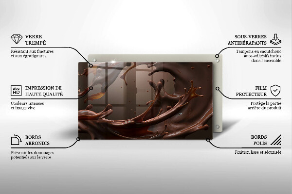 Chopping board Liquid chocolate