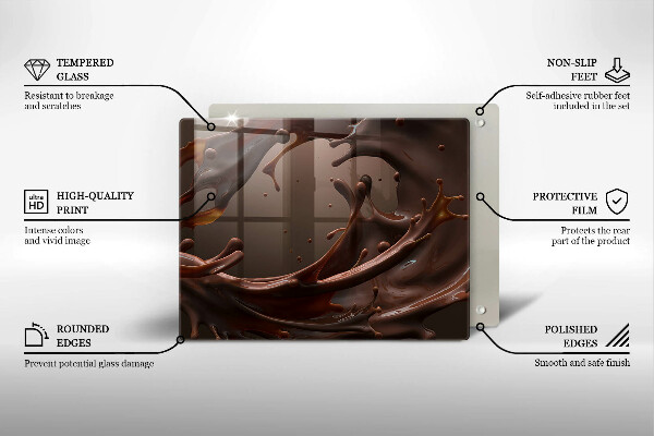 Chopping board Liquid chocolate