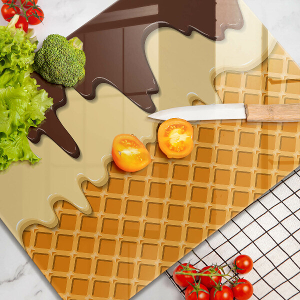Chopping board Illustration of ice cream