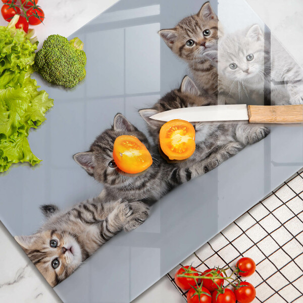Chopping board Sweet small cats