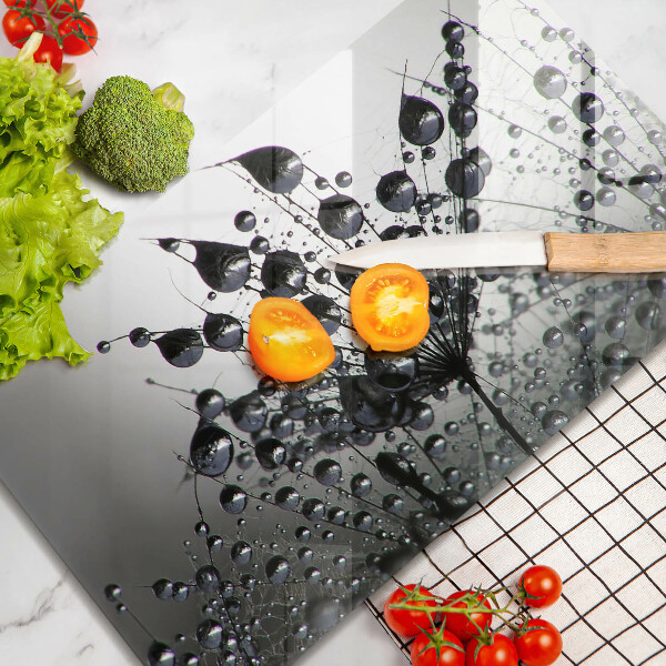 Chopping board Dandelions and dew