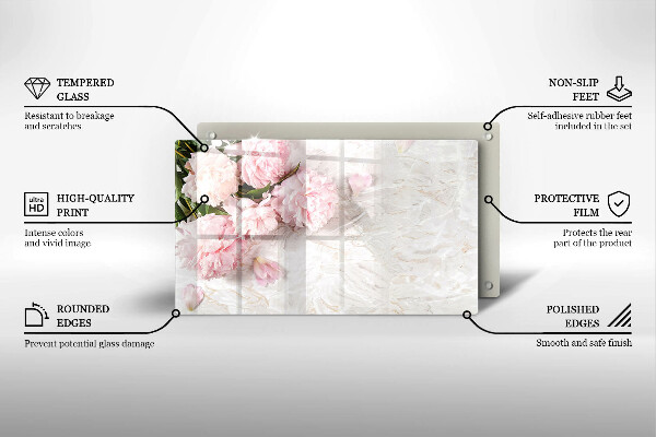 Chopping board Delicate roses flowers