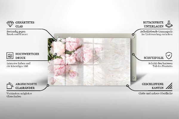 Chopping board Delicate roses flowers