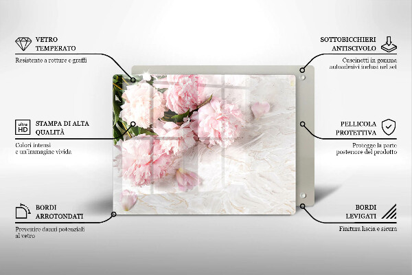 Chopping board Delicate roses flowers