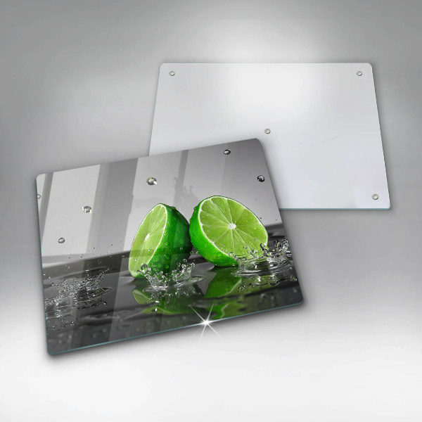 Chopping board Juicy lime and water