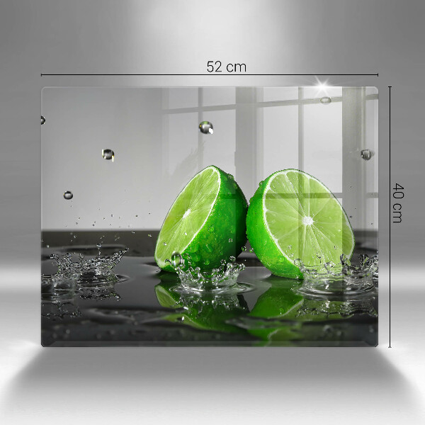 Chopping board Juicy lime and water