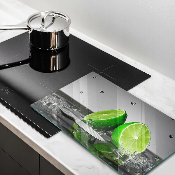 Chopping board Juicy lime and water