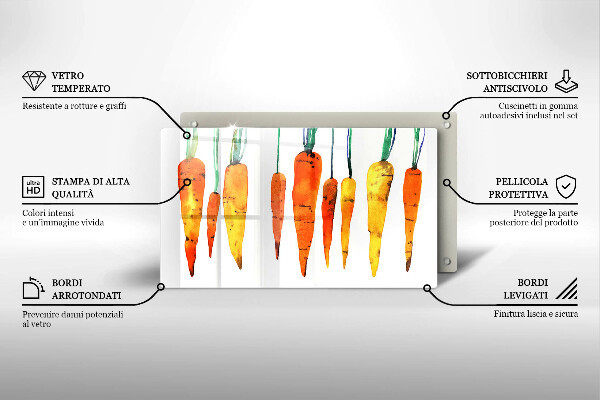 Chopping board Carrot illustration