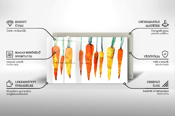 Chopping board Carrot illustration
