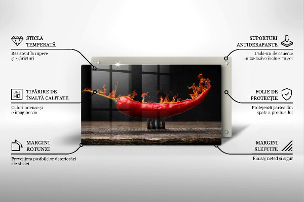 Chopping board Hot chili pepper