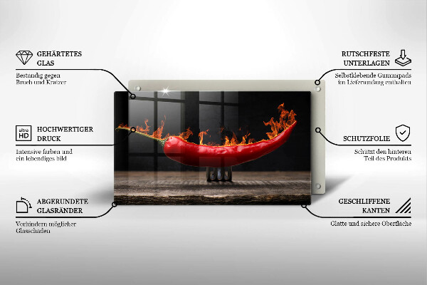 Chopping board Hot chili pepper