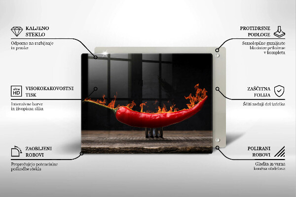 Chopping board Hot chili pepper