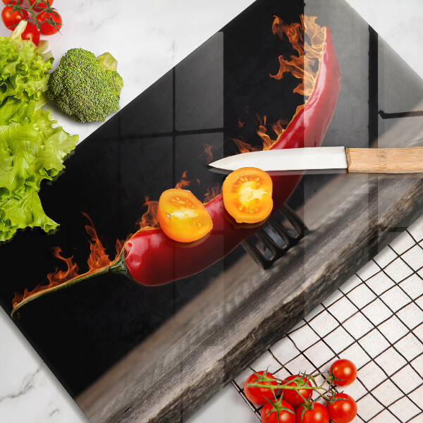 Chopping board Hot chili pepper