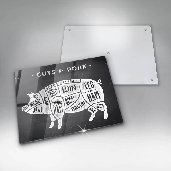Chopping board Pork pig meat