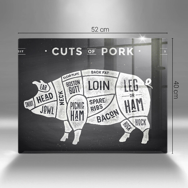 Chopping board Pork pig meat