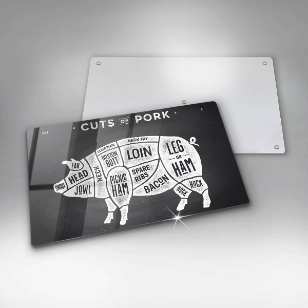 Chopping board Pork pig meat