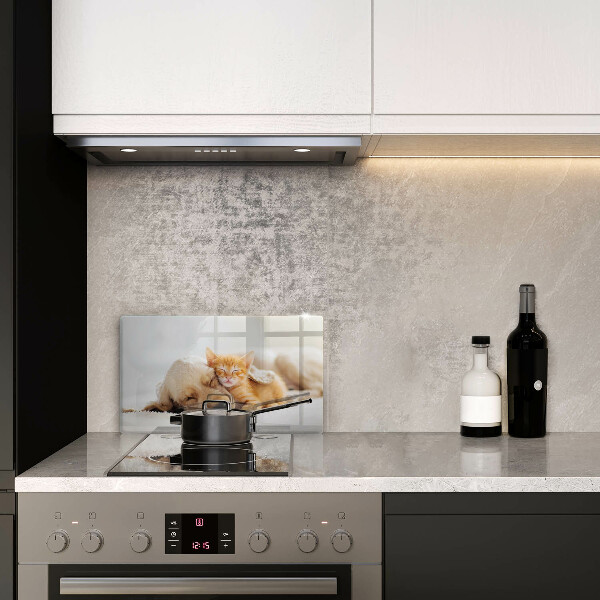 Chopping board Animals dog and cat