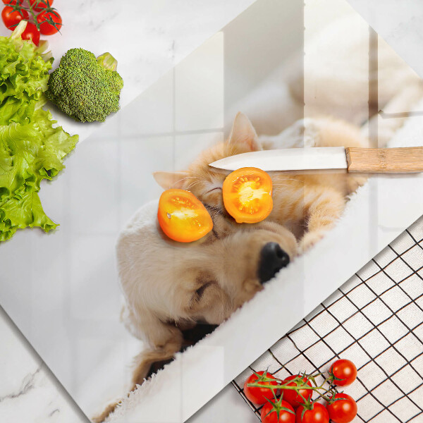 Chopping board Animals dog and cat