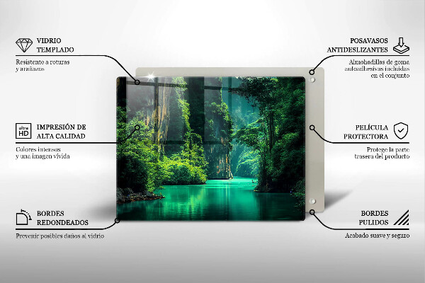 Chopping board Laguna landscape