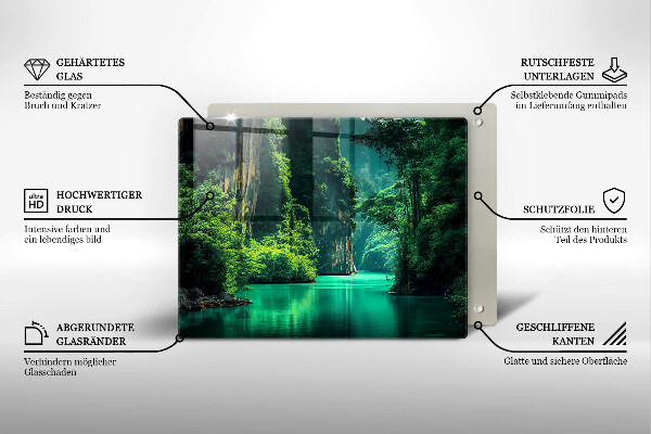 Chopping board Laguna landscape