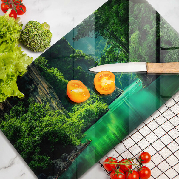 Chopping board Laguna landscape