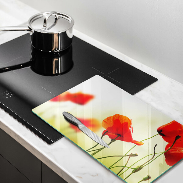 Chopping board Red flowers