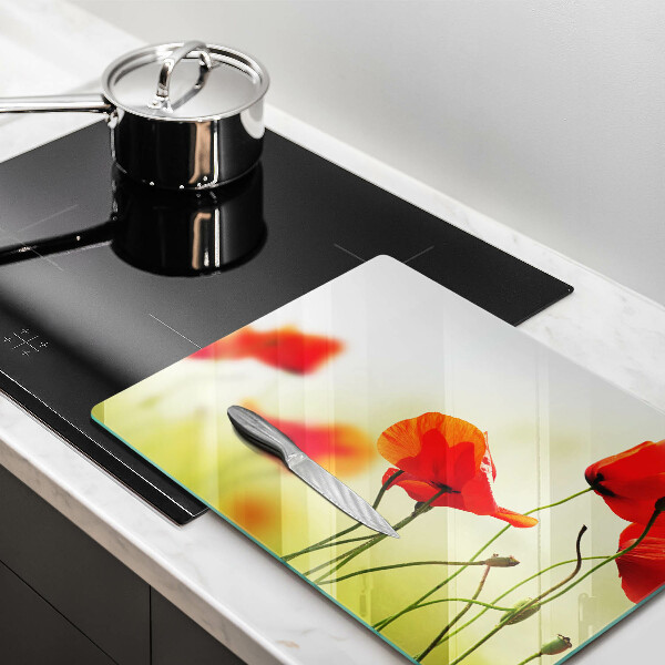 Chopping board Red flowers