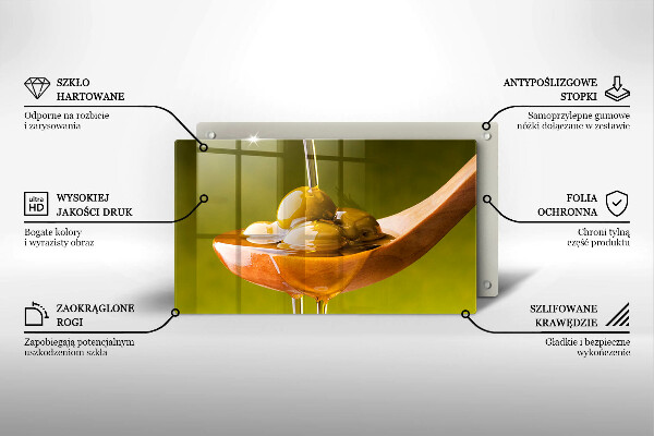 Chopping board Oliwa and olives