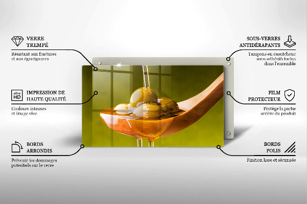 Chopping board Oliwa and olives