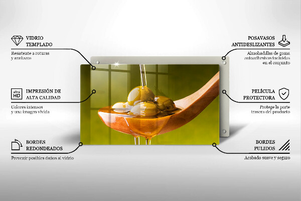 Chopping board Oliwa and olives