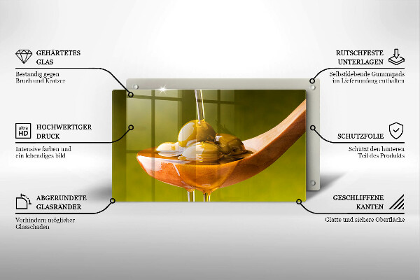 Chopping board Oliwa and olives