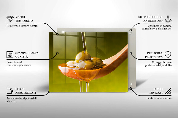 Chopping board Oliwa and olives