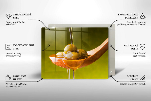 Chopping board Oliwa and olives