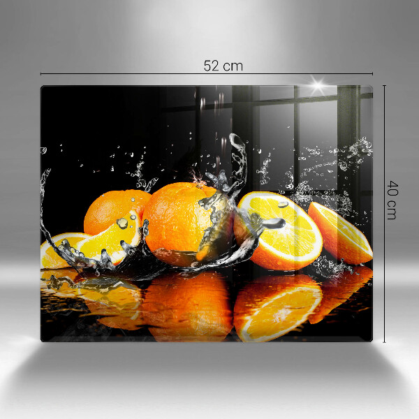 Chopping board Juicy fruit oranges