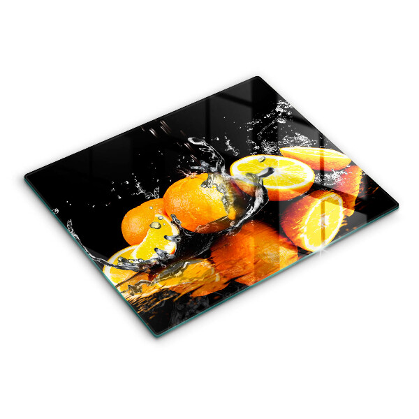 Chopping board Juicy fruit oranges