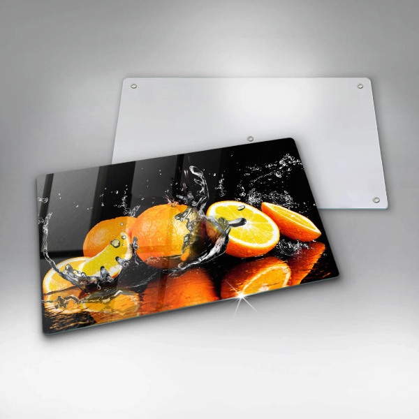 Chopping board Juicy fruit oranges